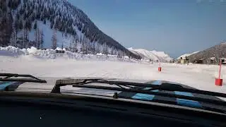 AC Rally Lancia Delta onboard at Livigno Ice Circuit