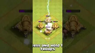 every level Cannon formation vs Lighting Spell Max level | clash of clan #shorts