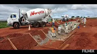 Concretagem de Valas para Dreno de Água Usina Solar