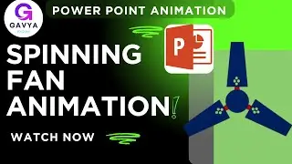 Create AMAZING Ceiling Fan Animation in MS PowerPoint in Just 10 Minutes | #gavyaeduzone