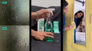 Pollie Glass Cleaner: India's 1st Alcohol-Free for Streak-Free Shine | 1 Sachet makes 500mL