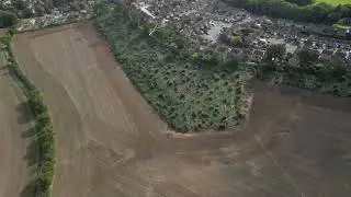 flying over farm