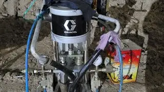 GRACO PU Grout Machine in Action - NATM- Tunnel Construction S4 Class - Civil Engineering