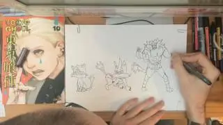 Litten Evolution Sketch Time-Lapse