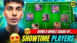 USING A COMPLETE SHOWTIME TEAM IN EFOOTBALL🤯 | SQUAD WITH CRAZY SKILLS🥶 | SQUAD REVIEW AND GAMEPLAY😍