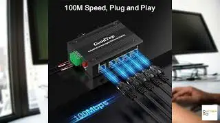 Review - GoodTop 5 Port 100Mb Unmanaged Industrial Switch with DIN Rail 15W Power Supply,