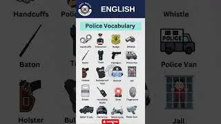 🔥Police Vocabulary in English | Top Police-Related Words for Exams & Interviews!