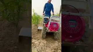 Power Tiller Honda 9HP Trial || Best mini tractor #agriculture  #shorts  #desijamidar