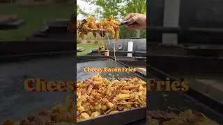 Cheesy Bacon Fries on the ​⁠@BlackstoneGriddles