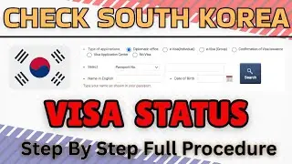 How to check your South Korea 🇰🇷 visa status || Track your Korea visa online