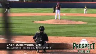 Jack Dashwood Prospect Video, LHP, St. Augustine High School Class of 216