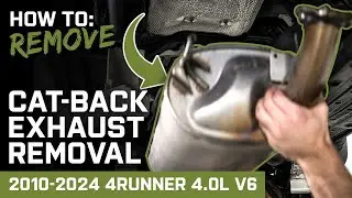 How to Remove Stock Cat-Back Exhaust | 4.0L 4Runner
