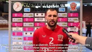 Dejan Manaskov nyilatkozata a Tippmix Magyar Kupa n&eacute;gyes d&ouml;ntője előtt
