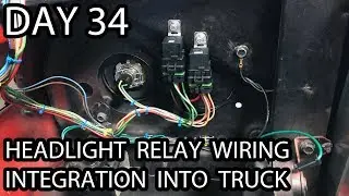 '72 Chevy C10 - Headlight Relay Integration With The Truck - Day 34