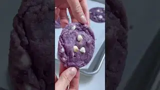 Ube white chocolate chip cookies!
