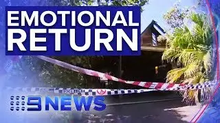 Peregian Beach family heads home after bushfire | Nine News Australia