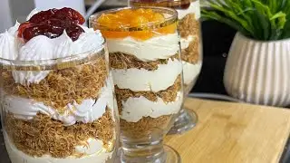 كاسات كنافه طبقات كنافه بالكريم شانتيه خطيره 🥰 #لايك_اشتراك  #اكسبلور  #طبخ 