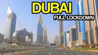 Dubai Full Lock Down Quarantine - Driving - 4k @J Utah