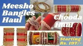 #meeshobanglehaul meesho bangle collections ||meesho bridal bangle Haul || #bridalchuda ||affordable