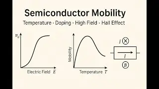 Mobility in Semiconductors: Temperature, Doping, High-Field Effects and Hall Measurements