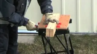 Irwin Marathon ProTouch Coarse Cut Carpenters Saw In Action