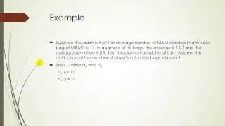 STA2023 - Pogoda - Hypothesis Testing for Mu for Small Samples