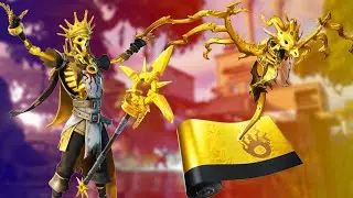 *Free Fortnite Items GILDED SCEPTER Pickaxe and GREED Weapon Wrap GamePlay