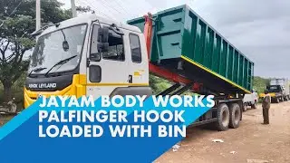 🚛 JAYAM BODY WORKS | PALFINGER HOOK LOADER WITH BIN 🚛