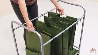 JinaMart Rolling Laundry Hamper