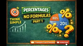 Solve Percentage Questions Without Formulas (Concept Method &ndash; Part 1) #percentages #aptitude  #maths
