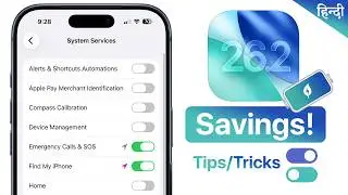 iOS 26.2 Battery Saving Tips and Tricks Hindi | iOS 26.2 Battery drain fix Settings Changes 🔥