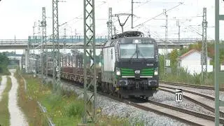 European Locomotive Leasing w. Freight Train heading nort