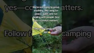 GenX women camping #genxwomen #genx #genxhiker #camping