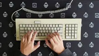 Apple M0116 Keyboard Typing Demo
