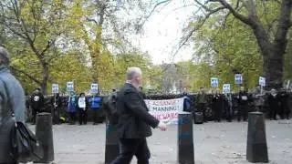Collateral Murder audio track played in front of the US embassy, London