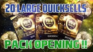 HUGE 20 LARGE QUICKSELL PACK OPENING | FIFA MOBILE