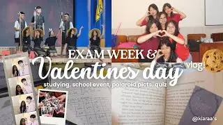 VALENTINE💌💐: exam week, school, polaroid, vals day event | ⁨@bbublezii