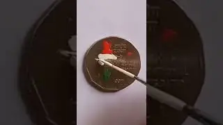 Happy independence Day Painting On Coin - 40M+ views | Neon Art &Craft Studio art