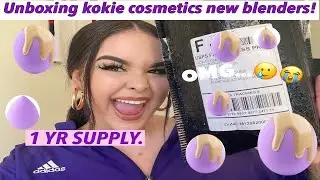 UNBOXING a YEAR SUPPLY OF KOKIE COSMETICS NEW cover + conceal SPONGES |   cakefacetaye