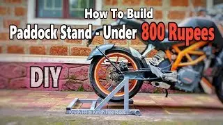 How To Build A Paddock Stand - DIY - Making Cheapest & Strongest Paddock Stand