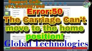 Konika_512 14PL (Error : 50) Carriage Can't go to the Home Position ⛔⚠🚫
