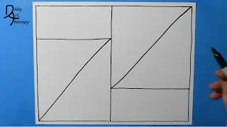 Daily Line Illusion #21 / May 2023 / Amazing Z 3D Abstract Pattern / Satisfying & Relaxing
