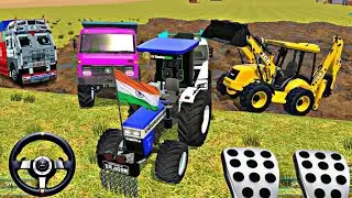🔴Dumper Dumtrack And Track Stock😭🥵 in Deep Mud Pulling Out 🤑💯JCB and Suraj Tractor🇮🇳🏁 #tractor#jcb