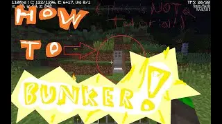 How to BUNKER!!!!!!!11 (NOT a tutoria!!) || :Dann - LGlitchy || Minecraft 