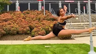 Favorite Baton Twirling Leaps ✨🤸🏽&zwj;♀️ #shorts #batontwirling