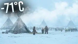 ASMR Traditional Life at -71&deg;C | Survival, Cooking & Daily Nomadic Sounds