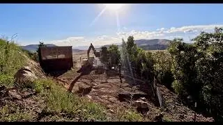 CREATING MORE FLAT SPACE BEHIND THE ANIMAL SHELTER \\ MOUNTAIN MAPLE RANCH