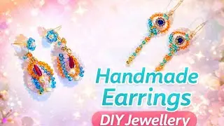 Wow “Easy Beautiful Handmade Beaded Earrings ✨| Elegant Handmade 💎 Beads Jewellery DIY”