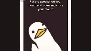 Put the speaker in your mouth and open-close your mouth (2 songs)