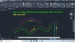 How to Display different lines dimensions in autocad | Autocad lisp |